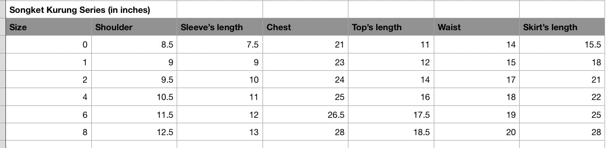 Songket Kurung Series (Sulam Songket & Sulam Bunga)