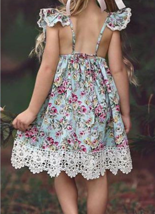 Floral Bare Back Dress