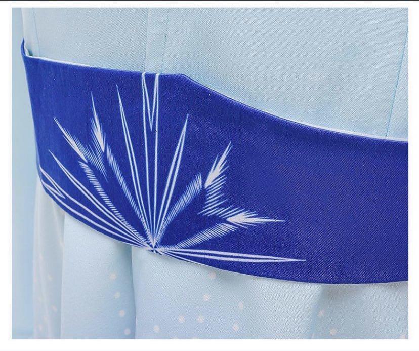 Elsa Frozen II overcoat with belt & glittery cape