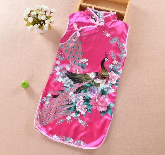 Girls Sleeveless Cheongsam Series