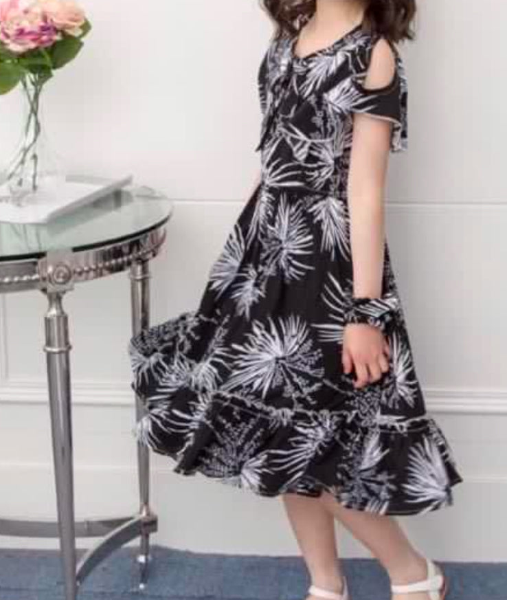 Floreale Cold Shoulder Dress