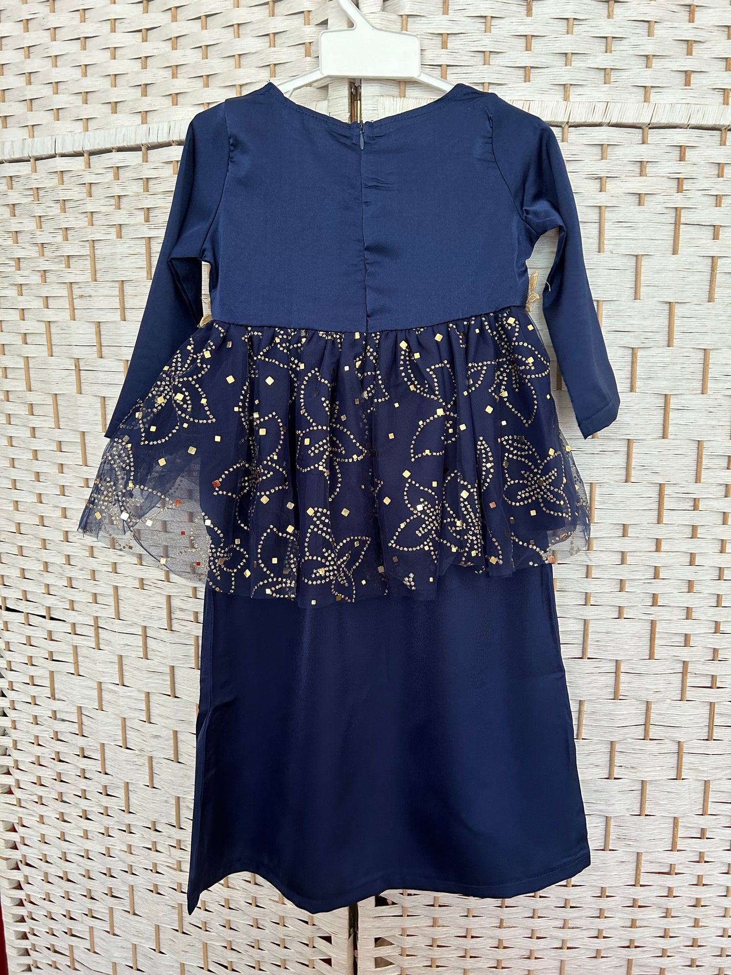 Aisha Navy Blue Baju Kurung