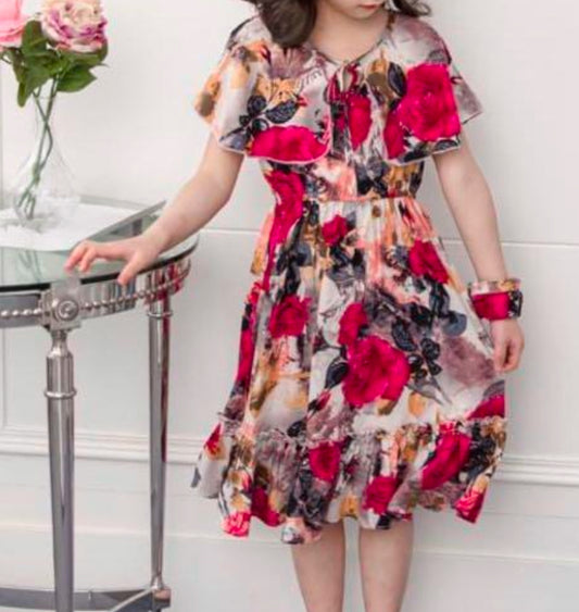 Floreale Cold Shoulder Dress