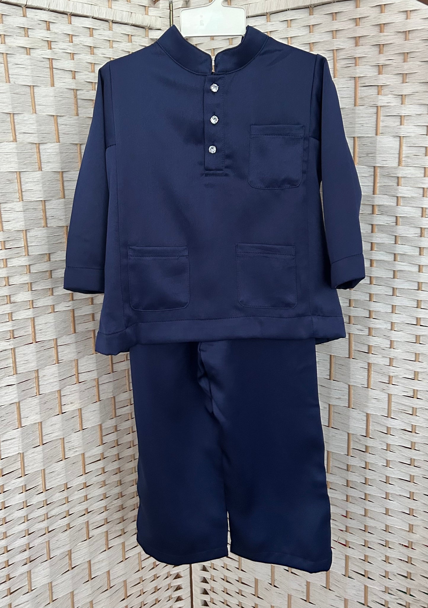 Naim Navy Blue Baju Melayu