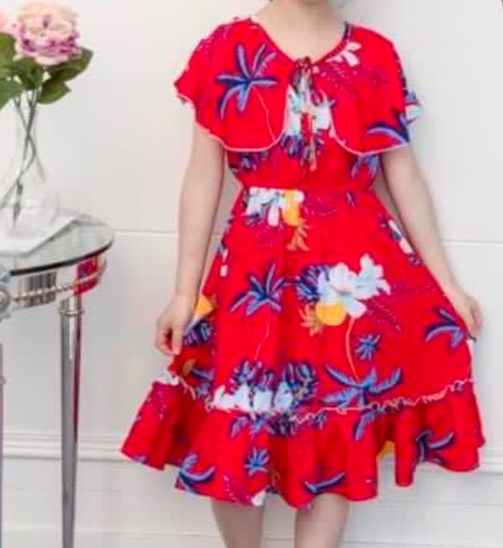 Floreale Cold Shoulder Dress