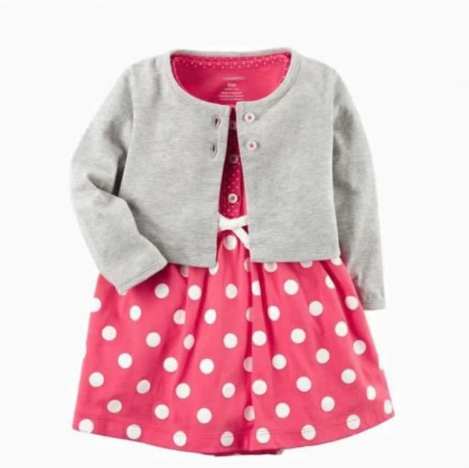 Stylish Baby Rompers with Cardigan