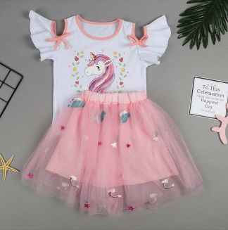 Unicorn Top + Tutu Skirt