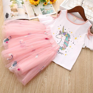 Unicorn Top + Tutu Skirt