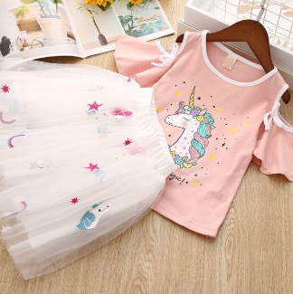 Unicorn Top + Tutu Skirt