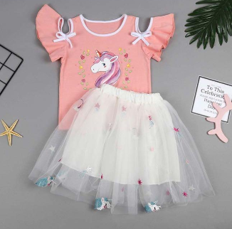 Unicorn Top + Tutu Skirt