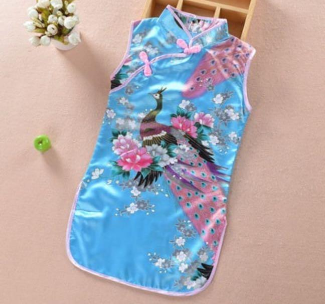 Girls Sleeveless Cheongsam Series