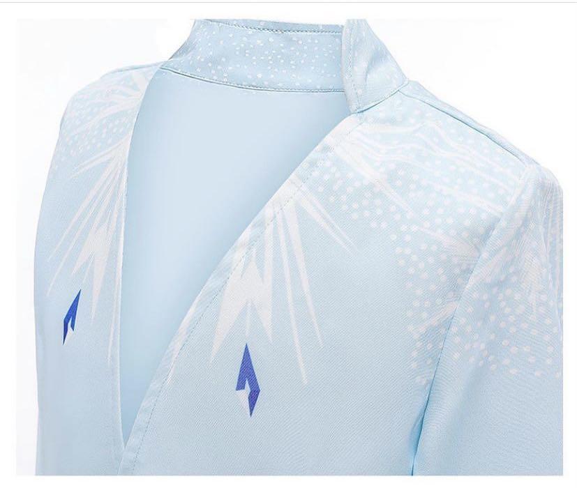 Elsa Frozen II overcoat with belt & glittery cape