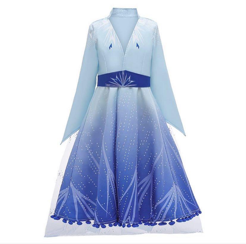Elsa Frozen II overcoat with belt & glittery cape