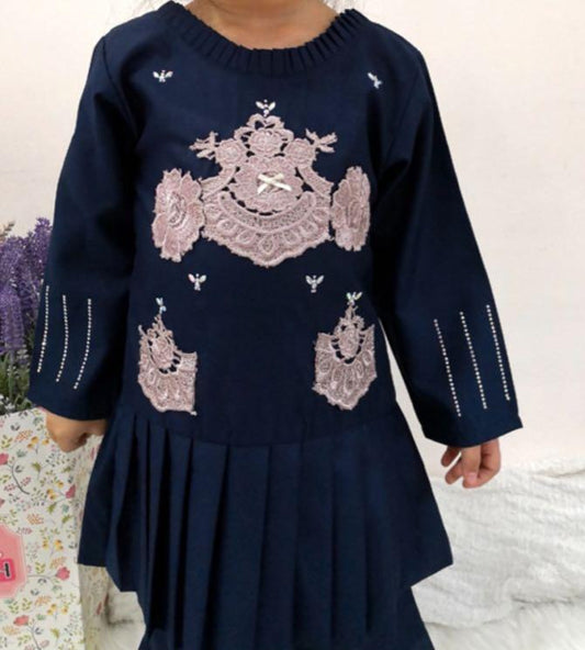 Ninelle Pleated Lace Kurung