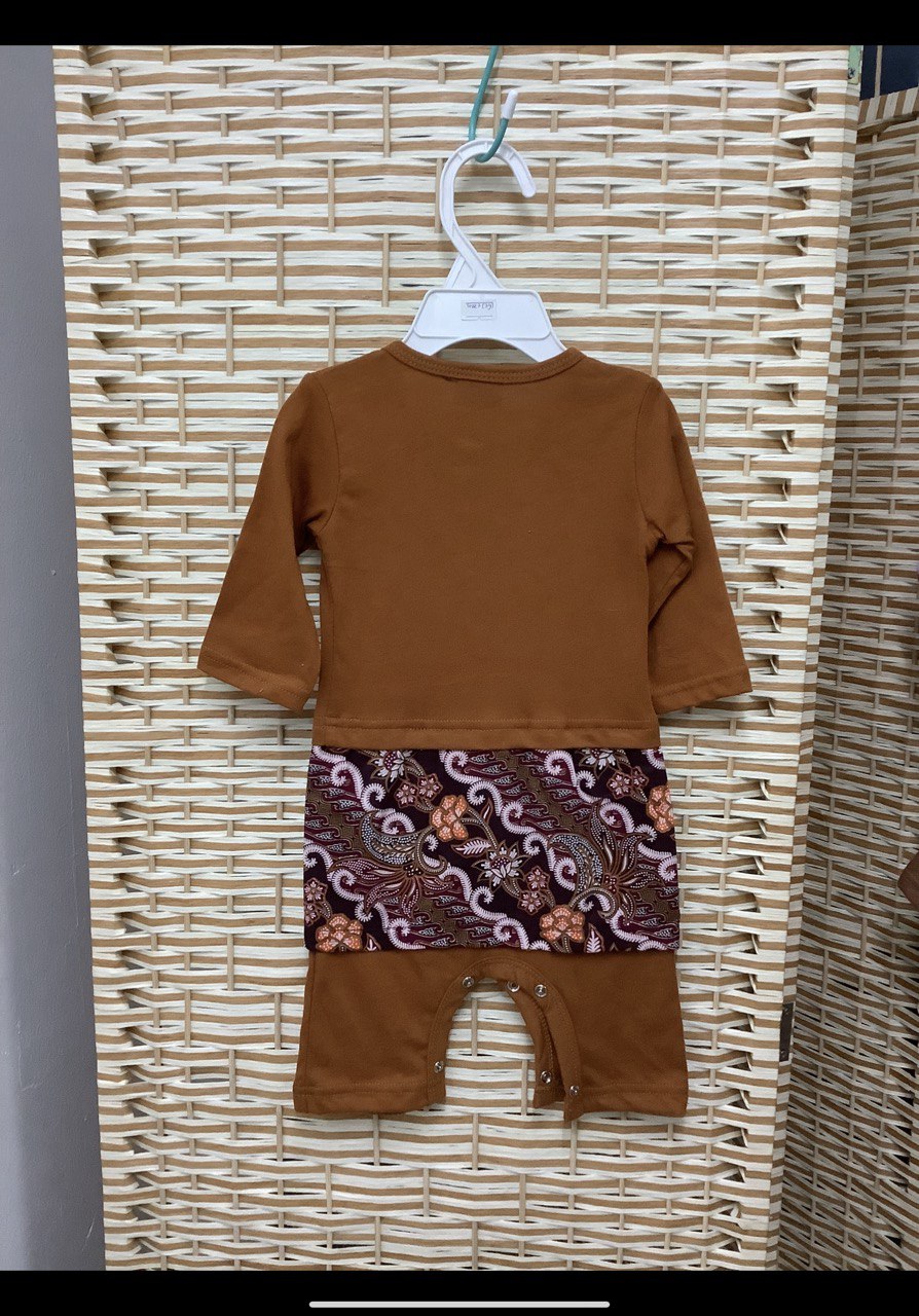 Baby Rompers + Attached Batik Sampin