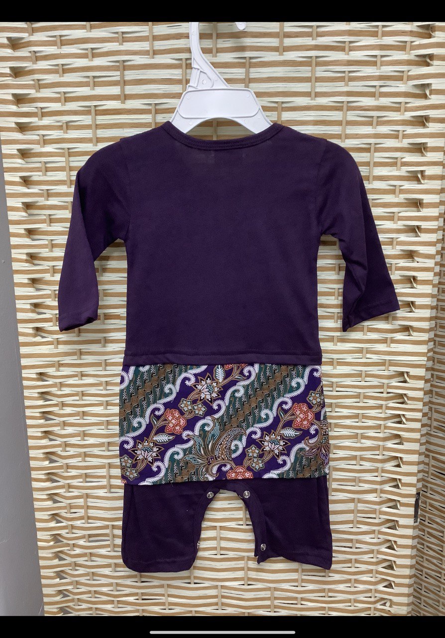 Baby Rompers + Attached Batik Sampin