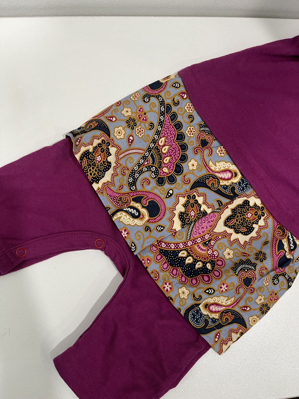 Baby Rompers + Attached Batik Sampin