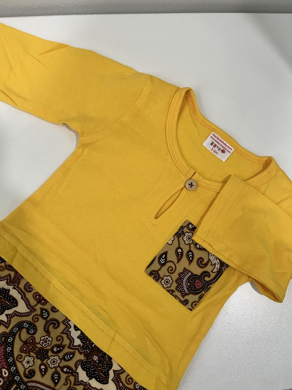 Baby Rompers + Attached Batik Sampin