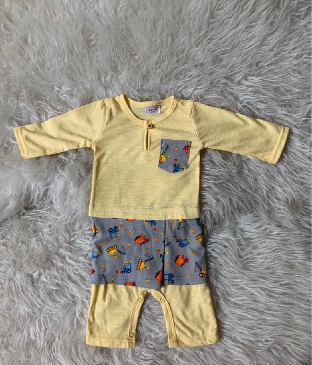 Baby Rompers + Attached Cartoon Design Samping