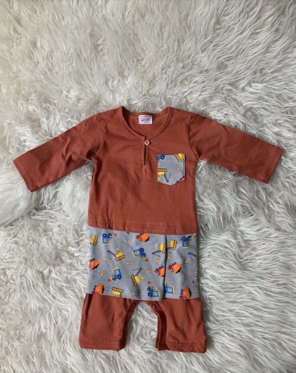 Baby Rompers + Attached Cartoon Design Samping