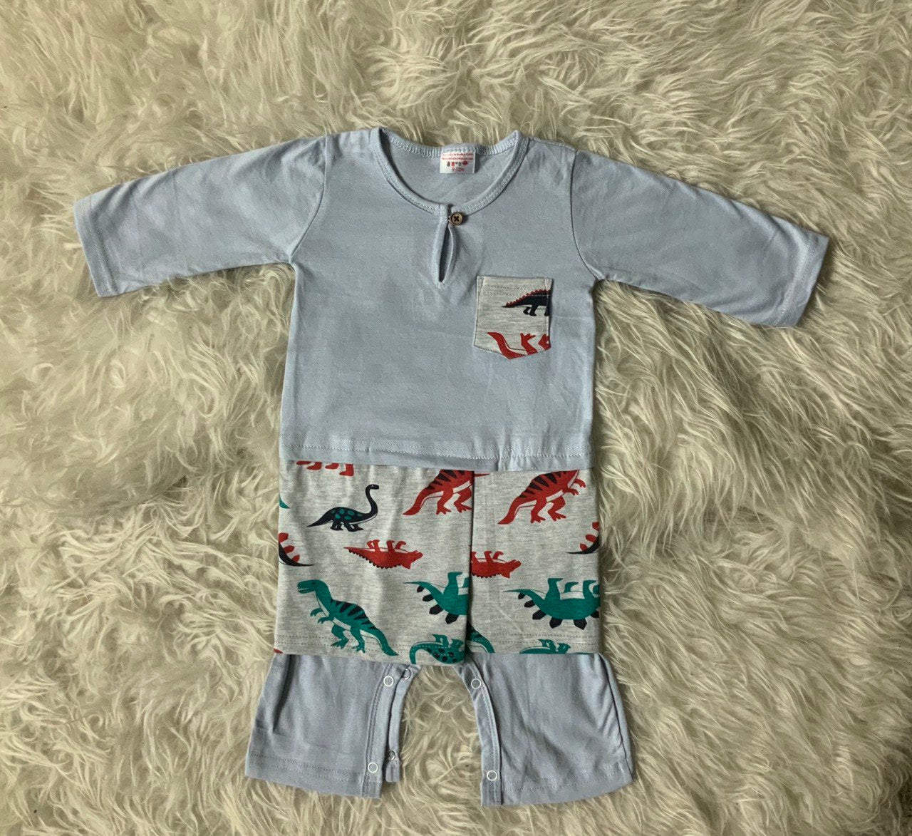 Baby Rompers + Attached Cartoon Design Samping