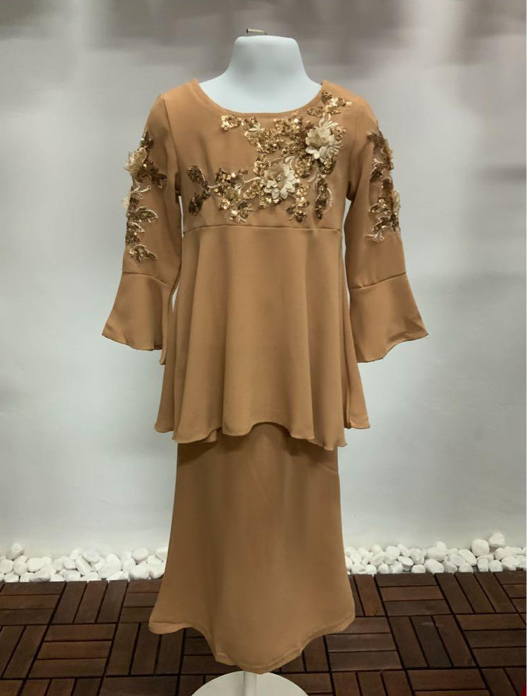 Sarah Embroidery Peplum Kurung