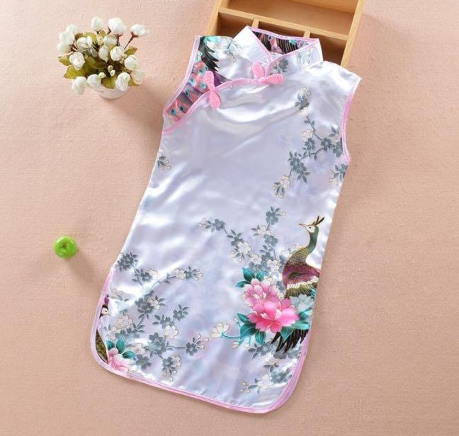 Girls Sleeveless Cheongsam Series